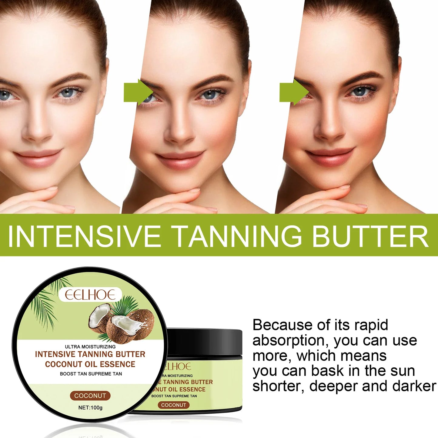 EELHOE Tanning Cream – Long-Lasting Bronzing Body Lotion