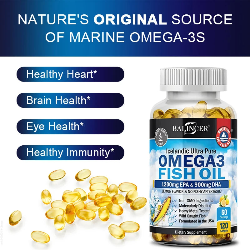 Fish Oil Omega-3 (EPA & DHA) – Joint & Cognitive Care
