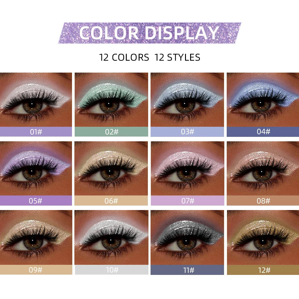 Qibest Glitter Eyeshadow – Long Lasting Shimmer