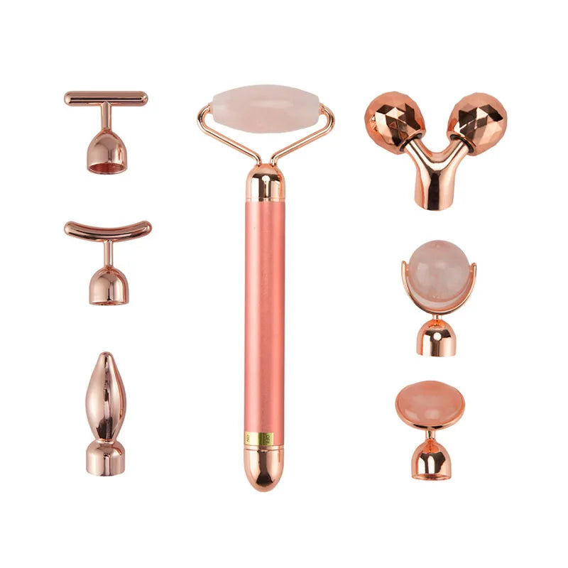 24K Gold Vibrating Face Roller