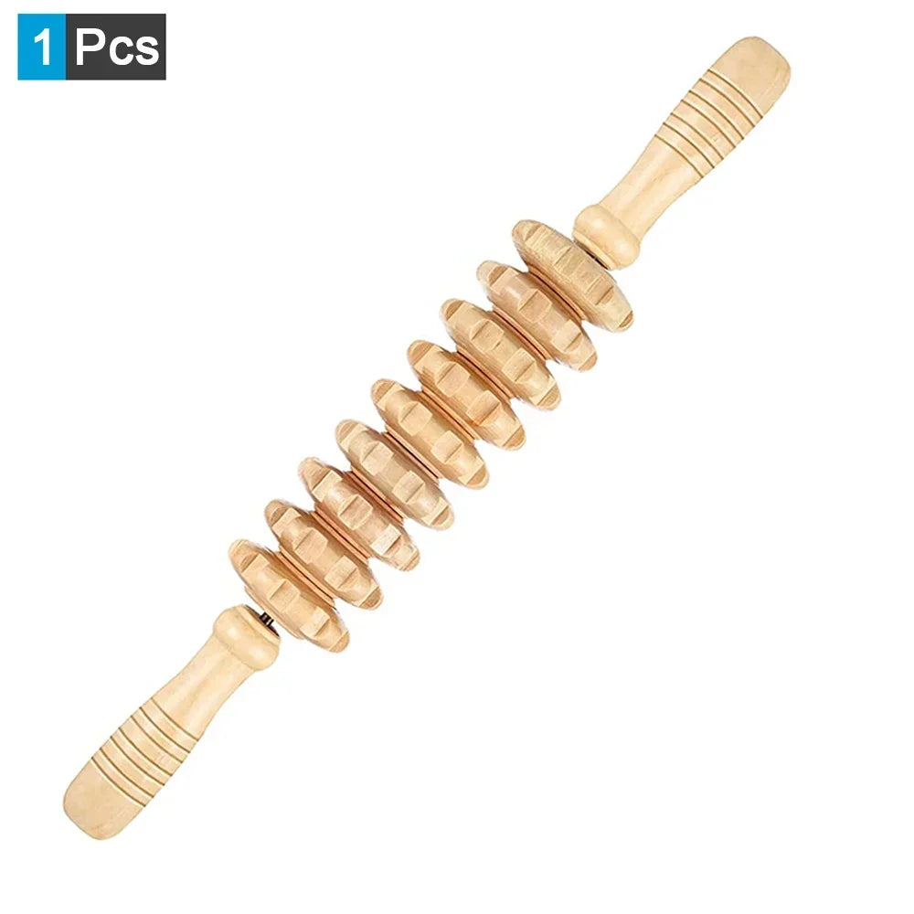 Wood Therapy Massage Tools – Anti-Cellulite Wooden Roller Set