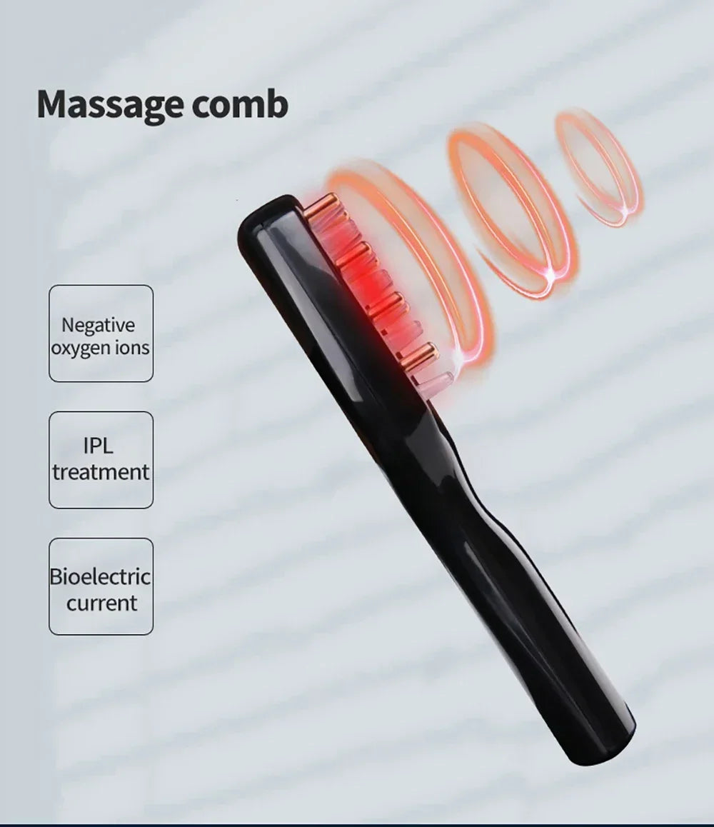 Electric Vibration Massage Comb – Hair Growth Therapy Tool