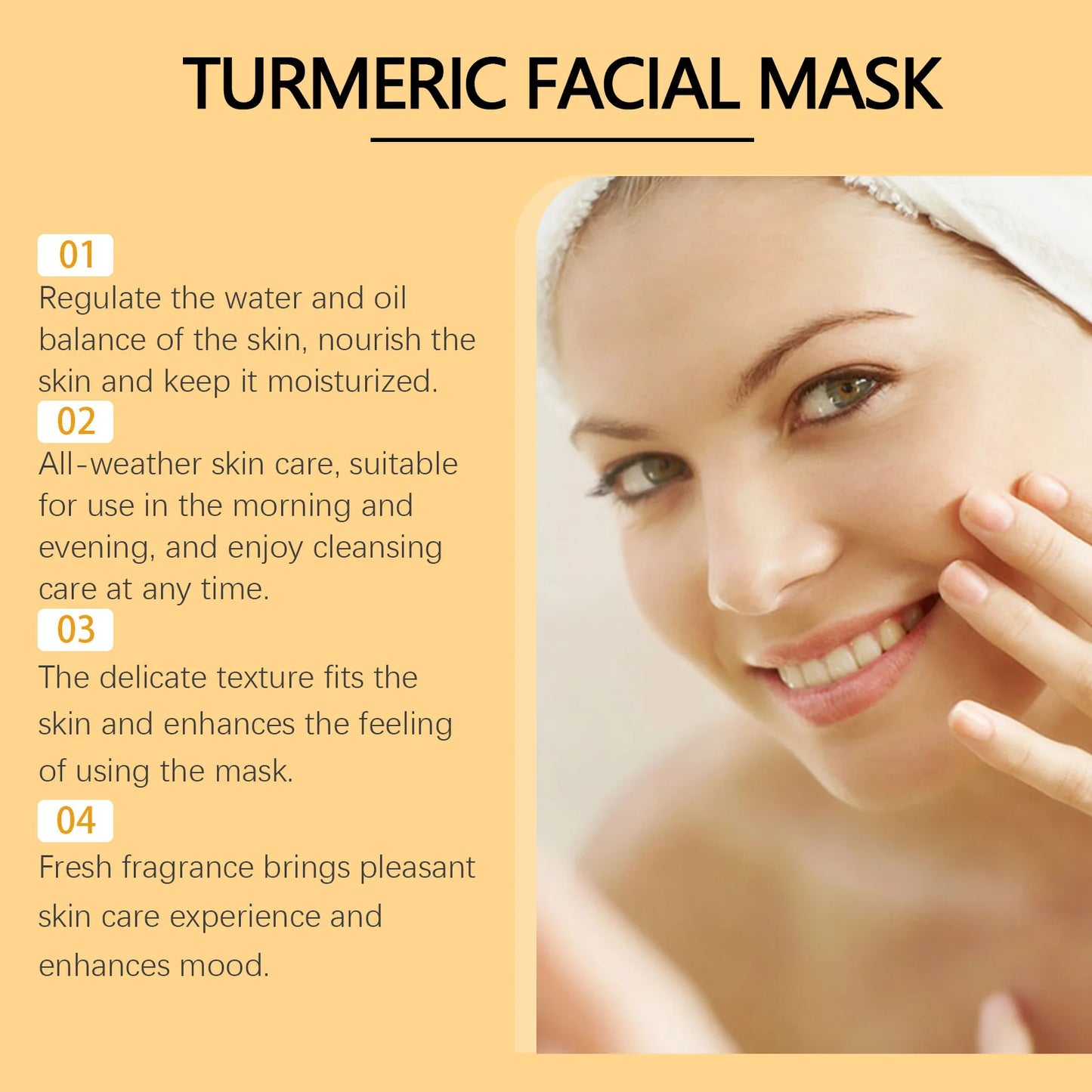 Turmeric Facial Mask – Deep Cleansing & Oil Control