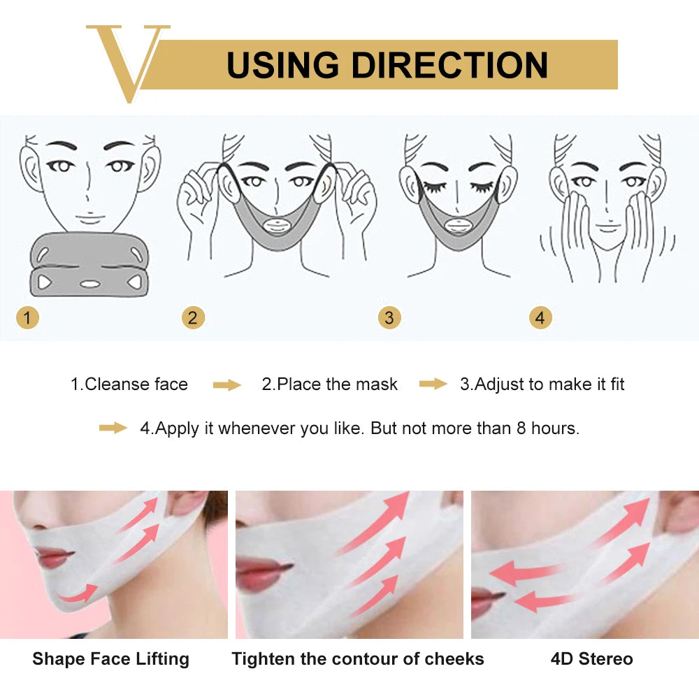 Reusable Face Lift Mask – V-Shape Slimming Patch
