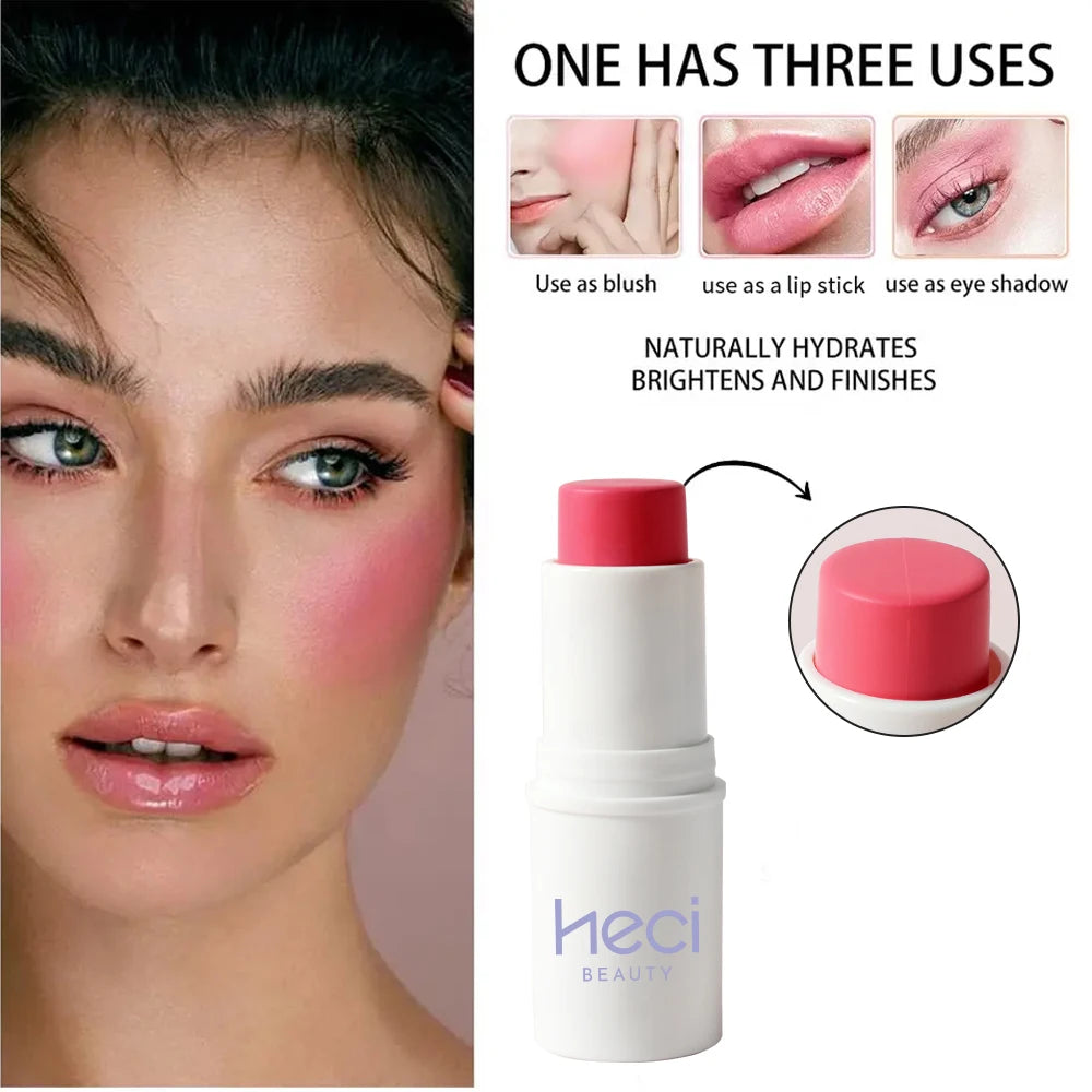 Multi-Tone Cream Blush Stick – Hydrating Lip & Cheek Tint
