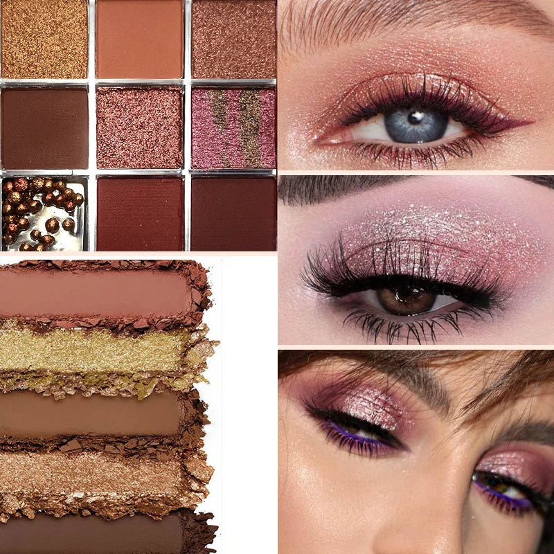 9 Color Glitter Eyeshadow Palette