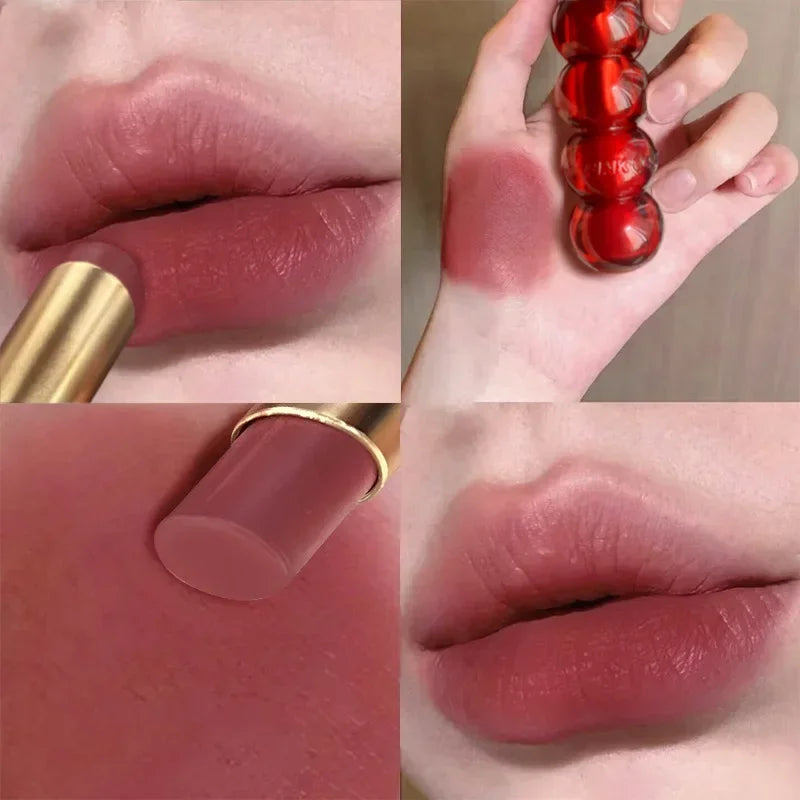 Velvet Matte Lipstick – Long-Lasting Nude & Non-Stick Lip Tint