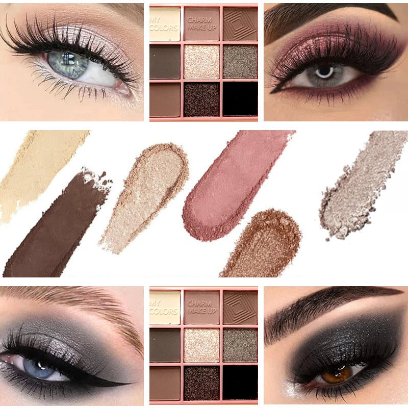 9 Color Glitter Eyeshadow Palette