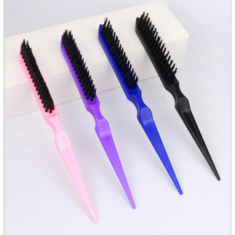 Salon Teasing Comb – Boar Bristle Backcombing Hairbrush