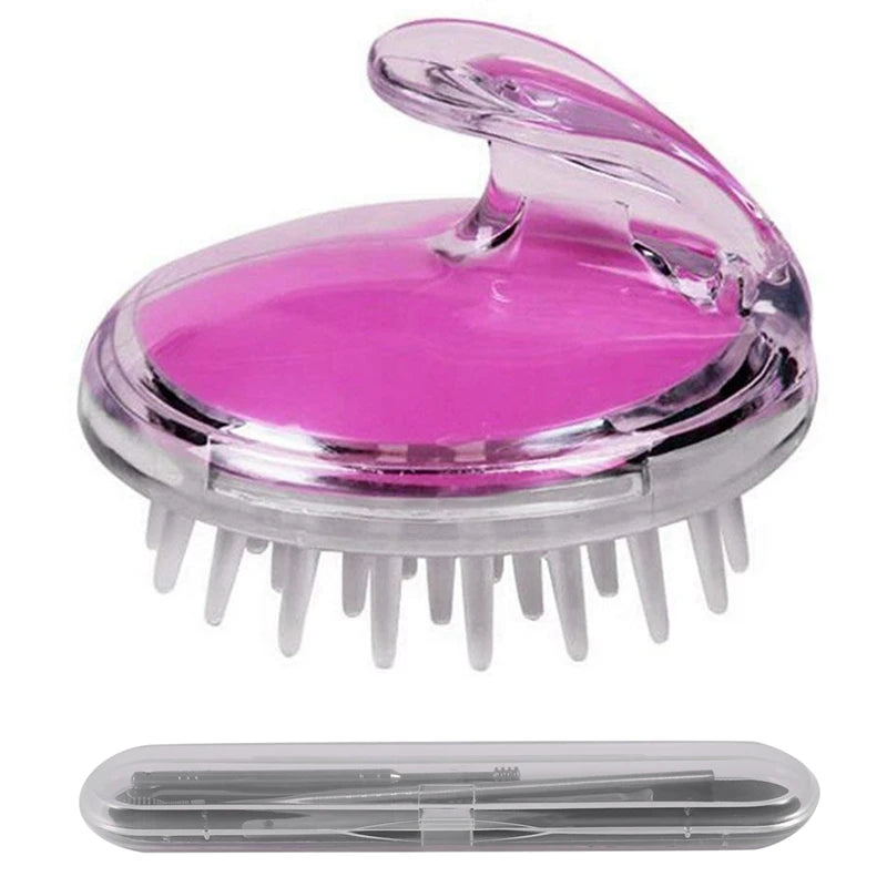 Scalp Massager & Ear Pick Kit – Hair Brush & Cleaner Set