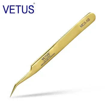 Vetus Premium Eyelash Tweezers – Fine Tip Tool