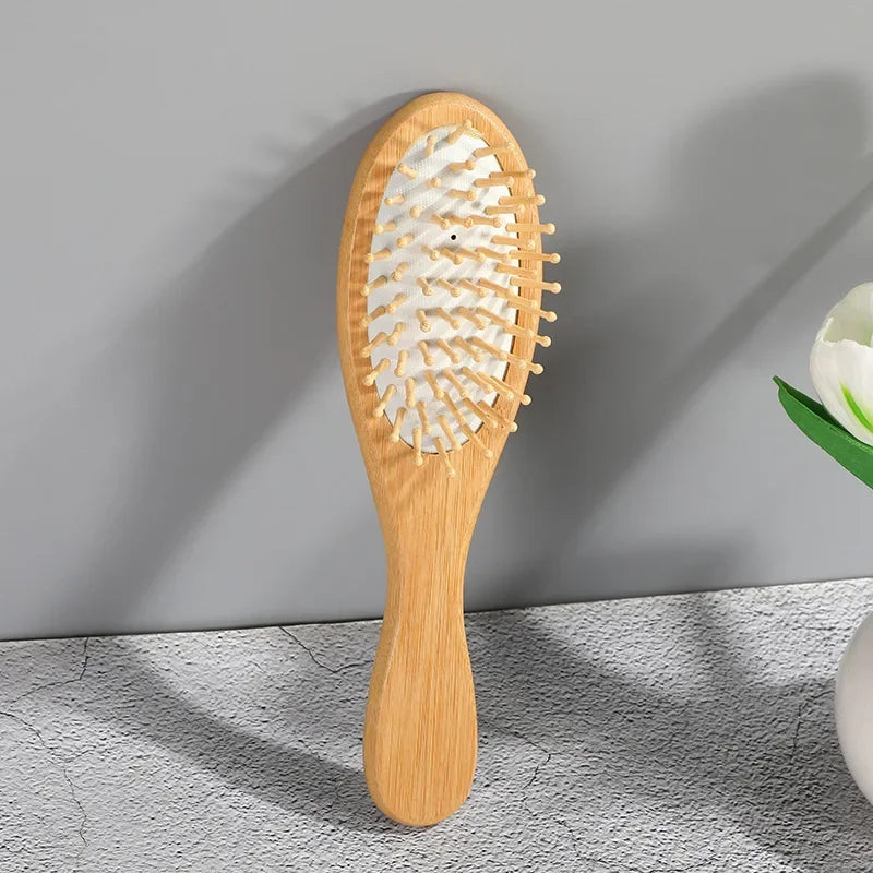 Bamboo Cushion Hair Brush – Scalp Massage Comb