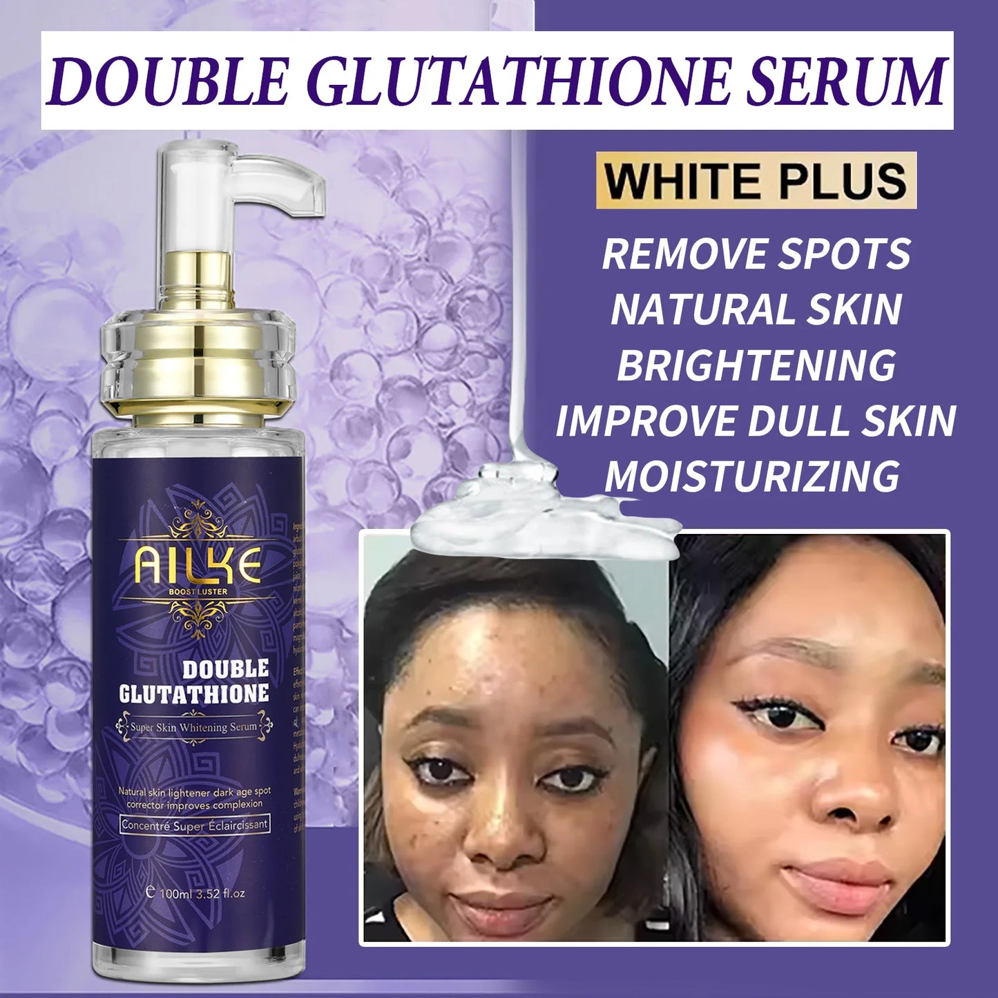 AILKE Glutathione 5-in-1 Skincare Kit – Lotion, Serum & Soap