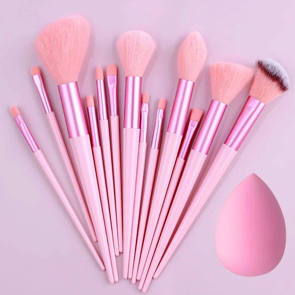 Makeup Brush Set (8–20pcs) – Foundation & Eyeshadow