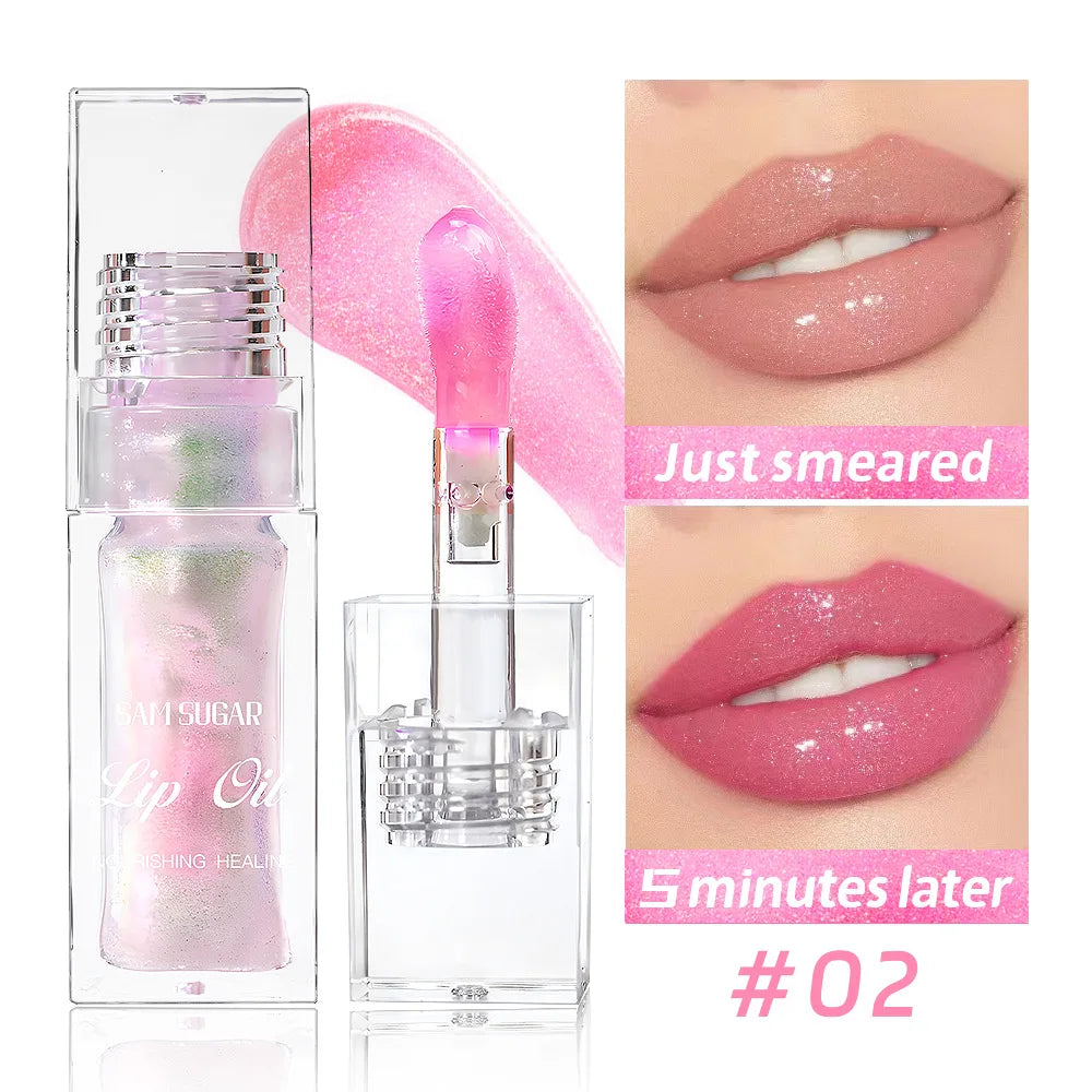 SAM SUGAR Lip Oil – Color Changing Moisturizing Gloss