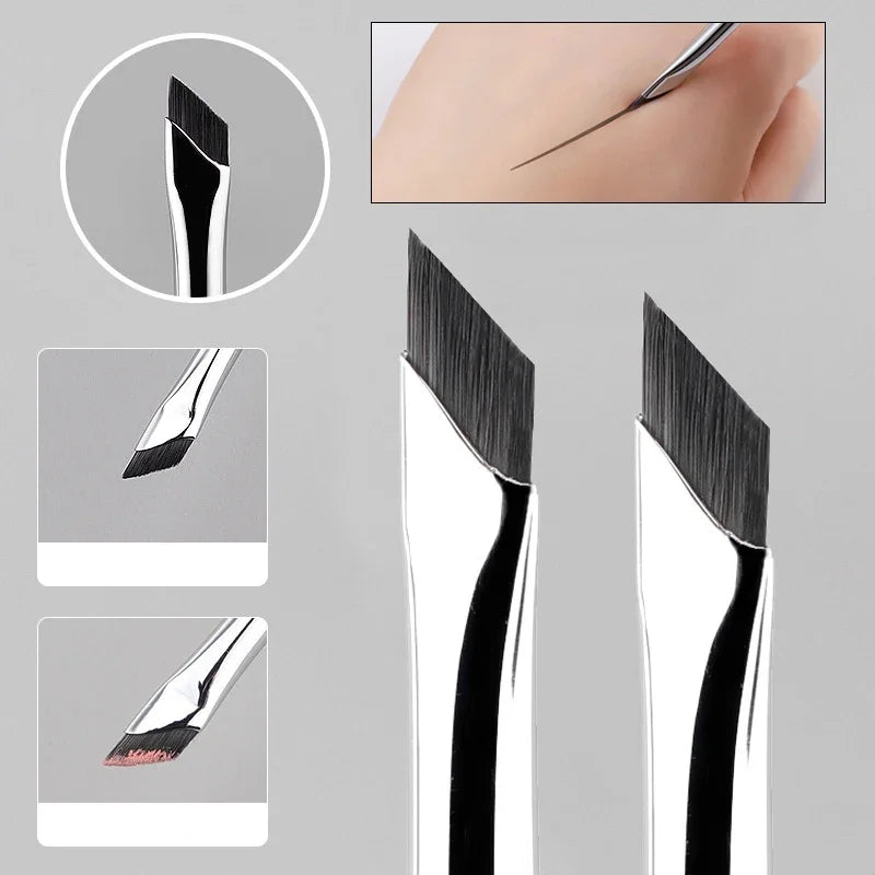 CNK Eyeliner & Eyebrow Brush Set – Ultra-Thin Precision Brushes (2/5 Pc)