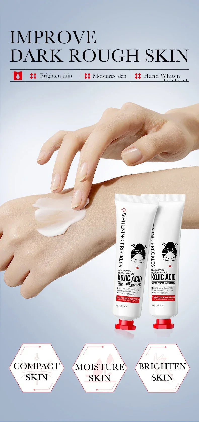 Kojic Acid Hand Cream – Brightening & Nourishing Skin Care