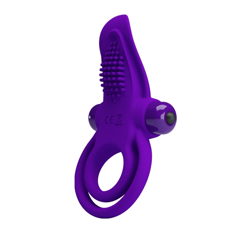 Vibrating Silicone Cock Ring – 10 Speeds