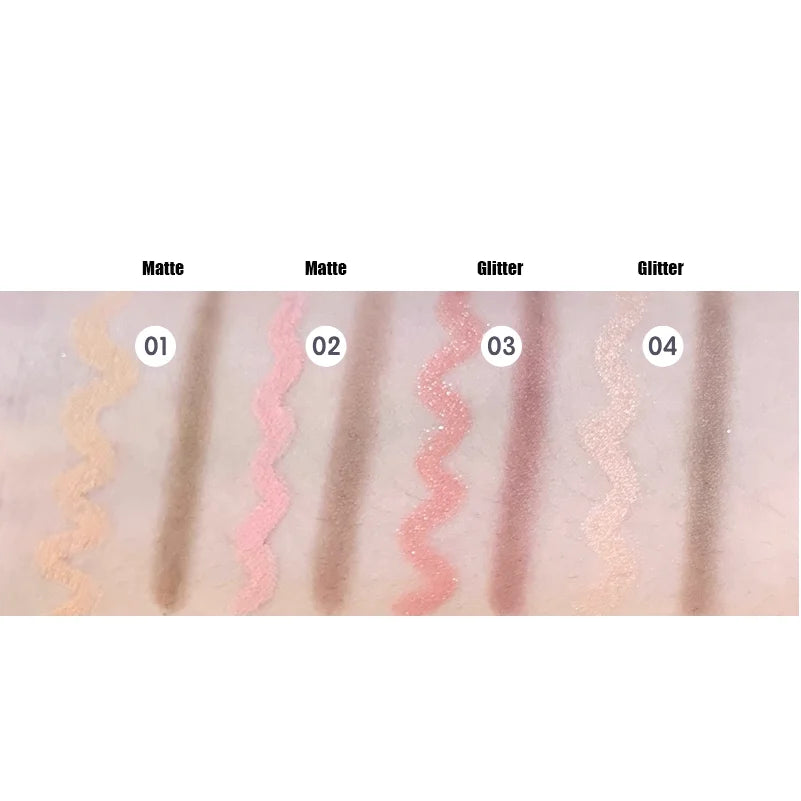 FLORTTE Double Head Silkworm Pen – Matte & Shimmer Shadow