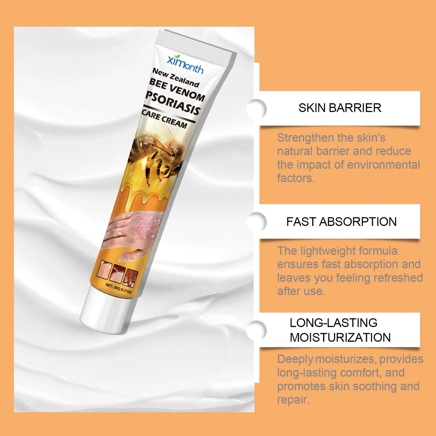 Ximonth Bee Venom Hand & Foot Cream – Repair & Moisturize