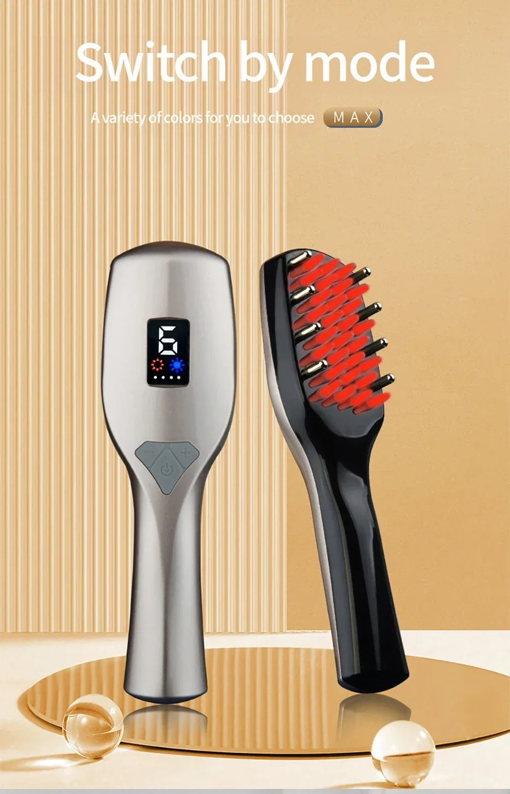 Electric Vibration Massage Comb – Hair Growth Therapy Tool