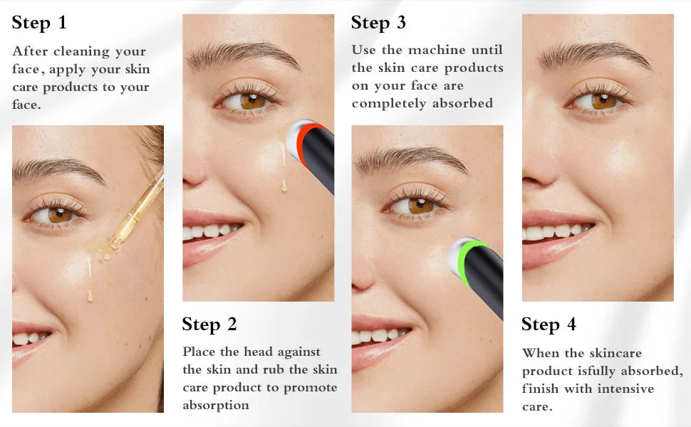 Facial EMS Infusion Beauty Device IPL Skin Rejuvenation Facial Massager Eye Rejuvenation Device