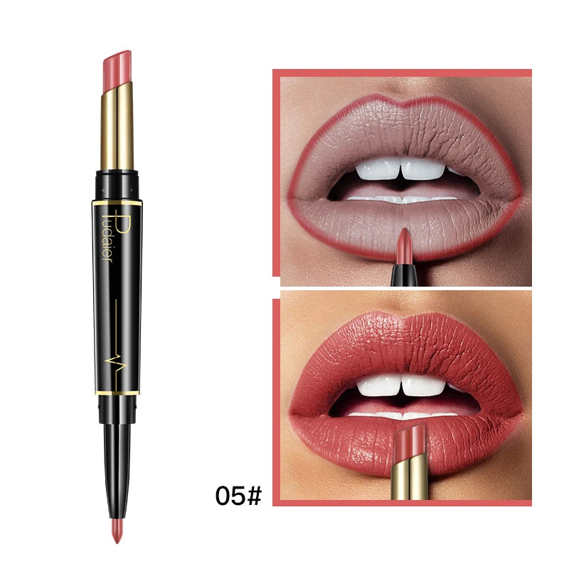 Pudaier 2-in-1 Matte Lipstick & Lip Liner