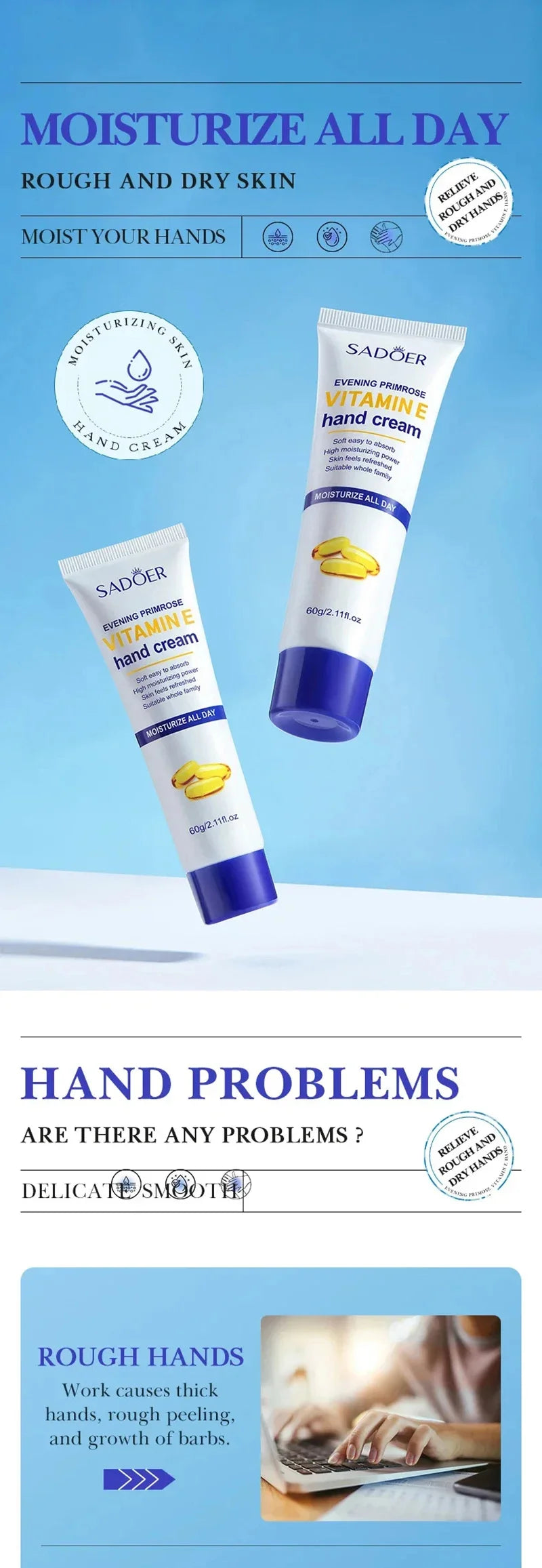Whitening Hand Cream – Anti-Wrinkle & Repair Lotion