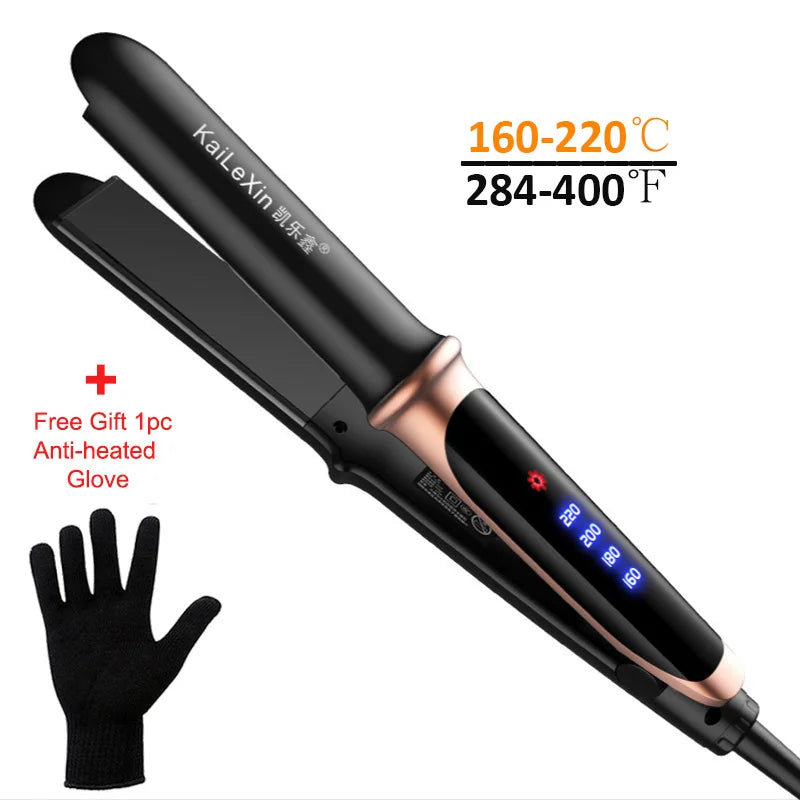2-in-1 Hair Straightener & Curler – Wet/Dry Styling Tool