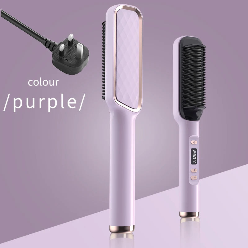 Electric Hot Comb – Ionic Straightening Brush, Anti-Scald