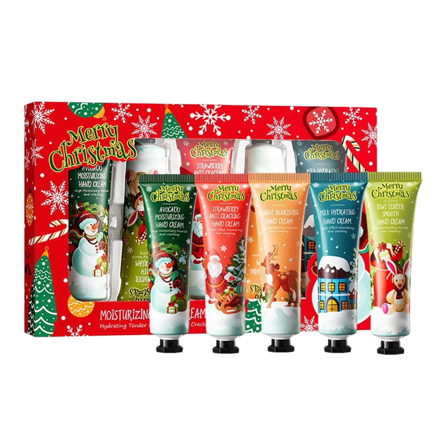 5PCS Hand Cream Travel Set – Shea Butter & Vitamin E