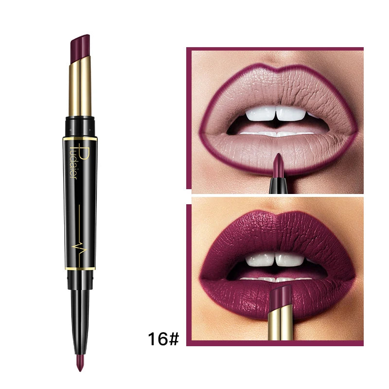 Pudaier 2-in-1 Matte Lipstick & Lip Liner