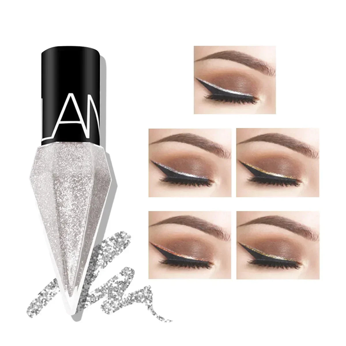Diamond Shimmer Liquid Eyeliner – Waterproof 5-Color Set