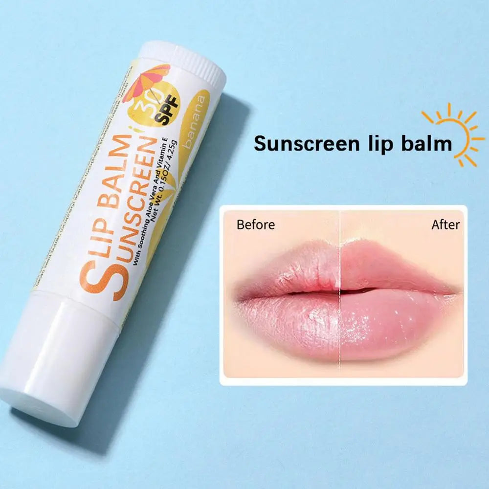 Natural Lip Balm SPF 30 – Moisturizing Fruit Flavor Sticks