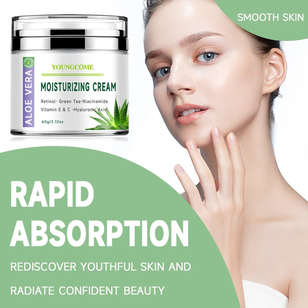 Aloe Vera Cream – Soothing & Anti-Aging Moisturizer