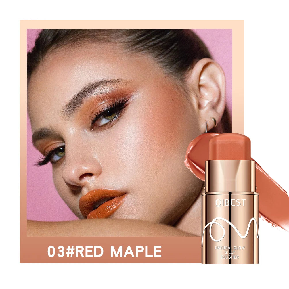 QIBEST Cream Blush Stick – Matte Multi-Use Face & Lip Tint
