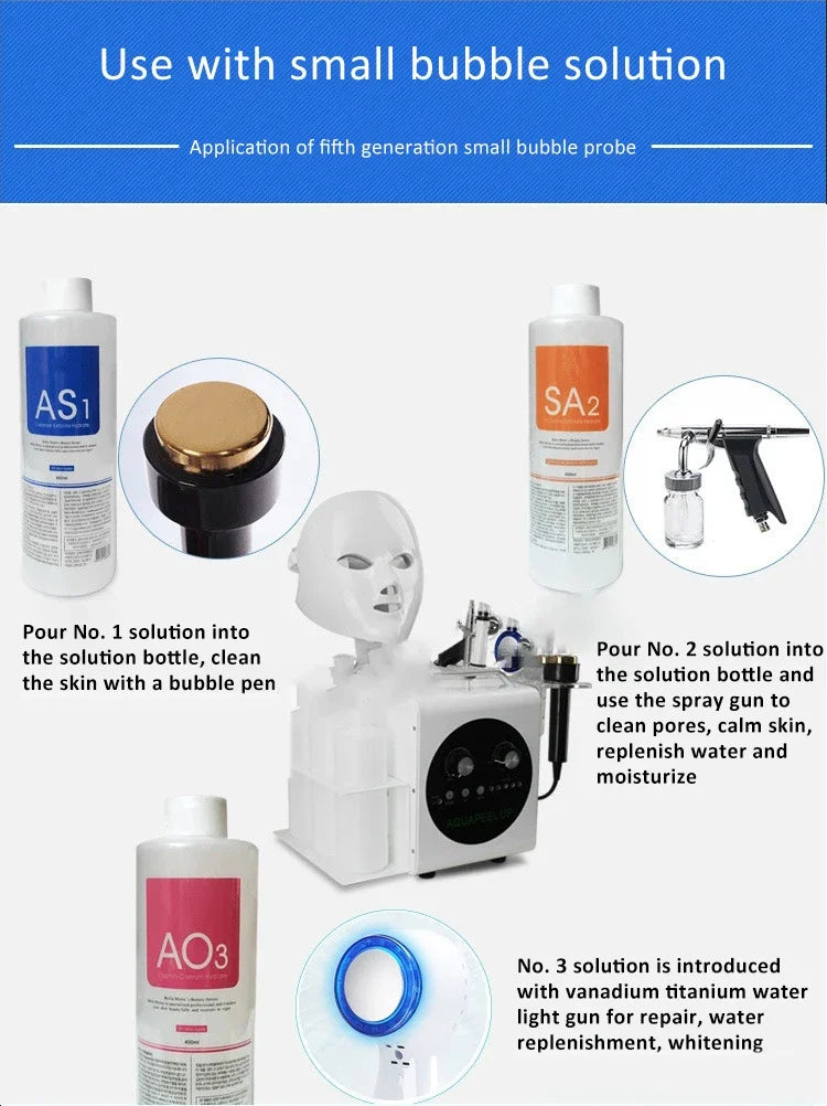 3PCS Hydra Liquid Face Serum – Aqua Peel Solution (1200ml)