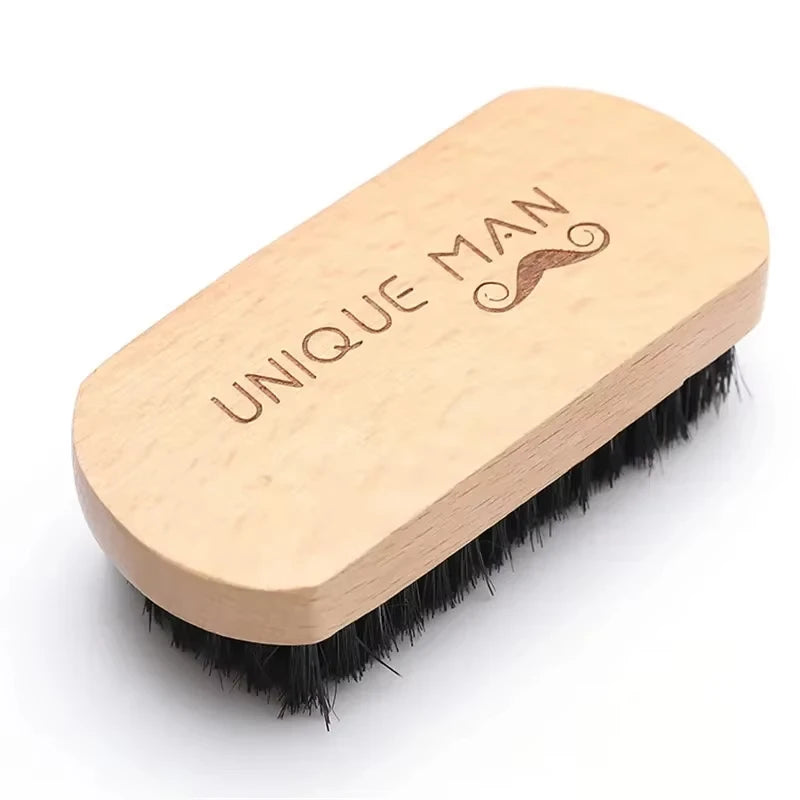 Wooden Boar Bristle Beard Brush – Mustache & Hair Comb