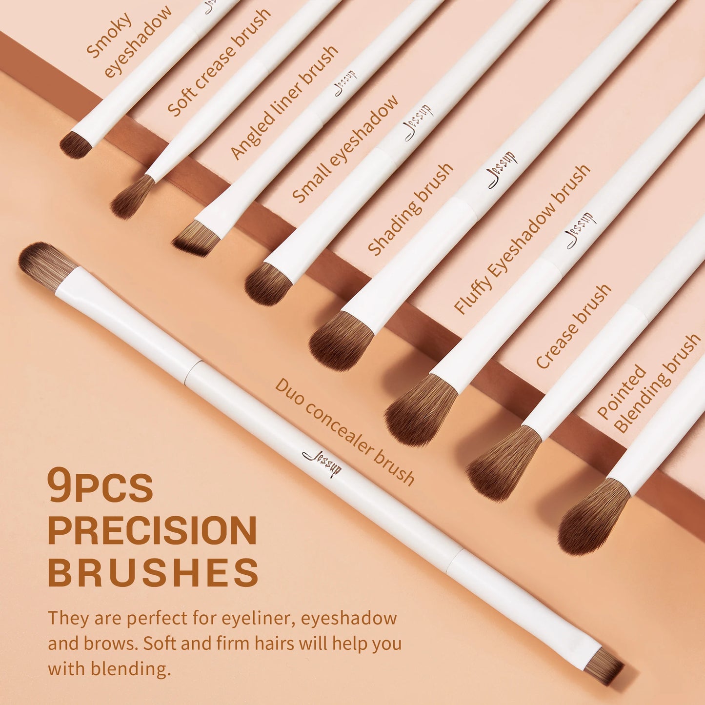Jessup 14PCS Makeup Brush Set – Foundation & Eyeshadow