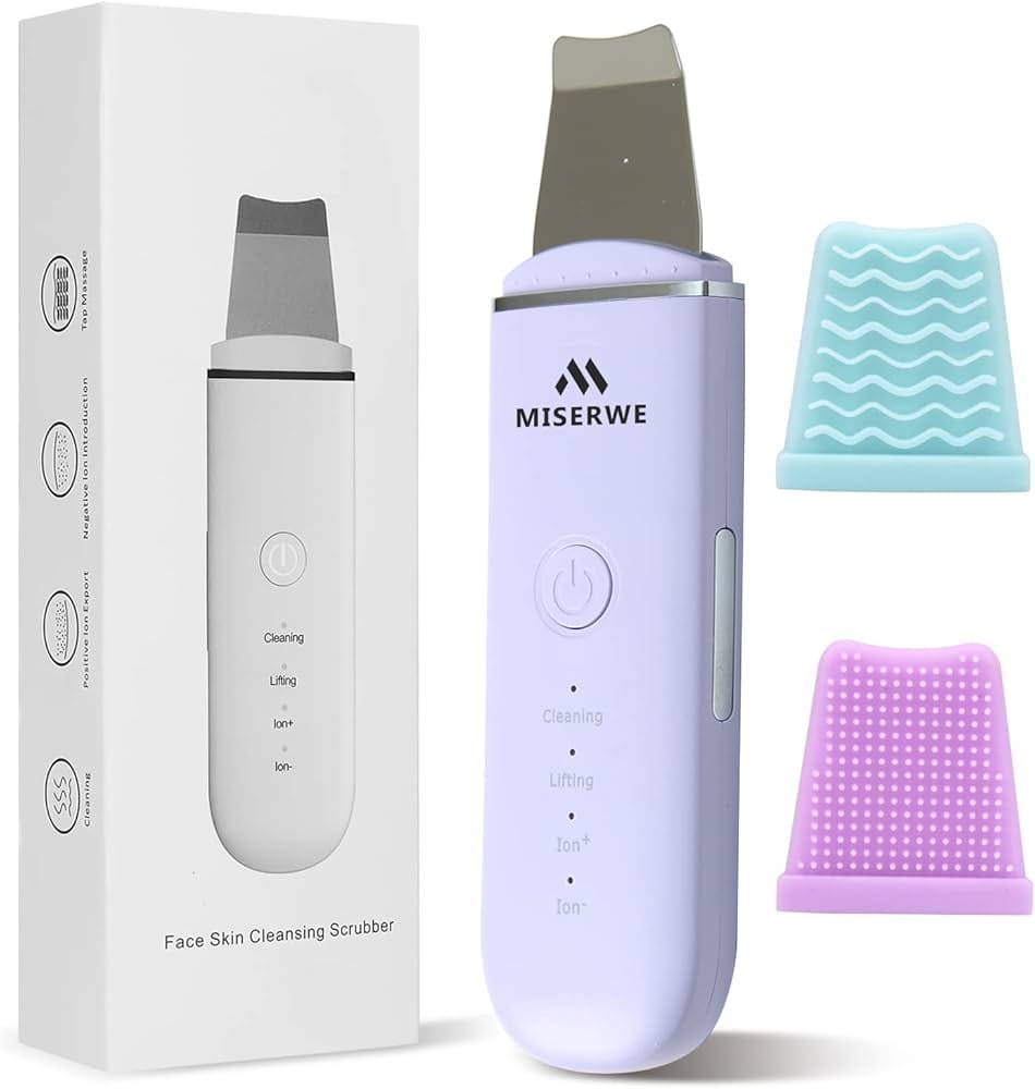 GlowTech Professional Ultrasonic Skin Scrubber Spatula Ion Infusion Device