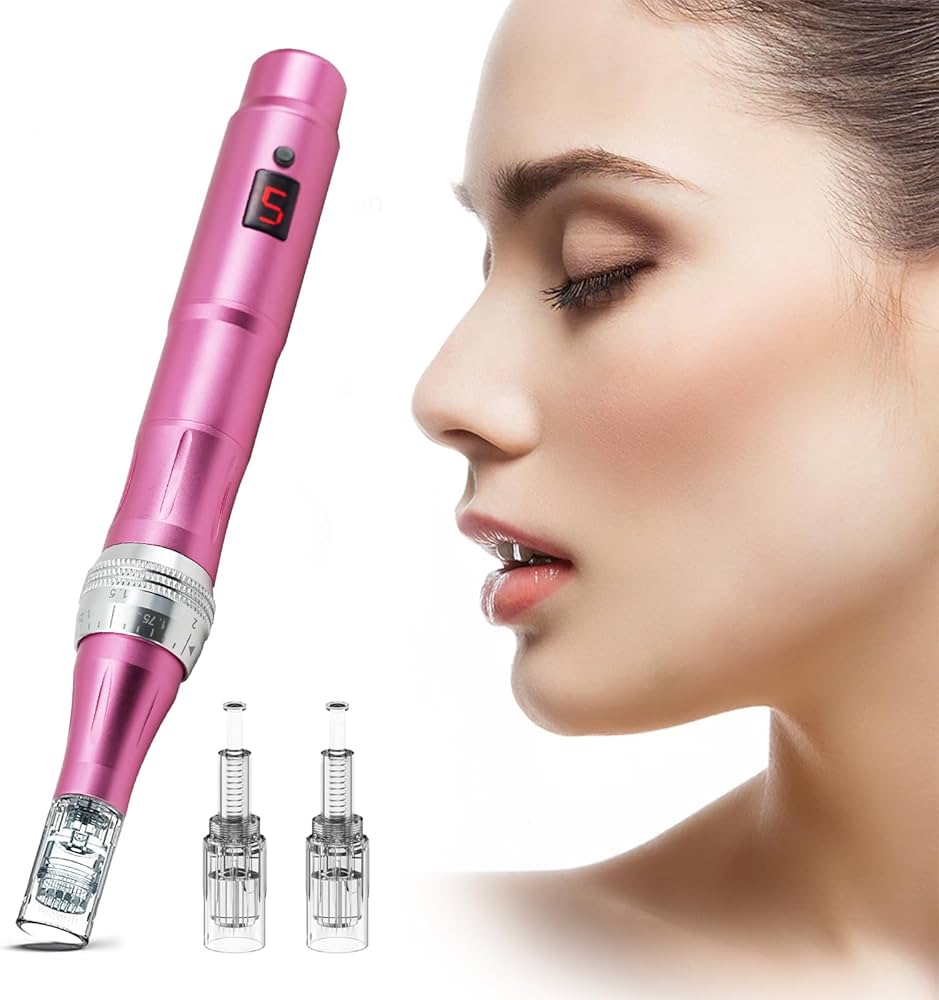 GlowTech Microneedling Derma Pen Professional 0.25-2.5mm Electric