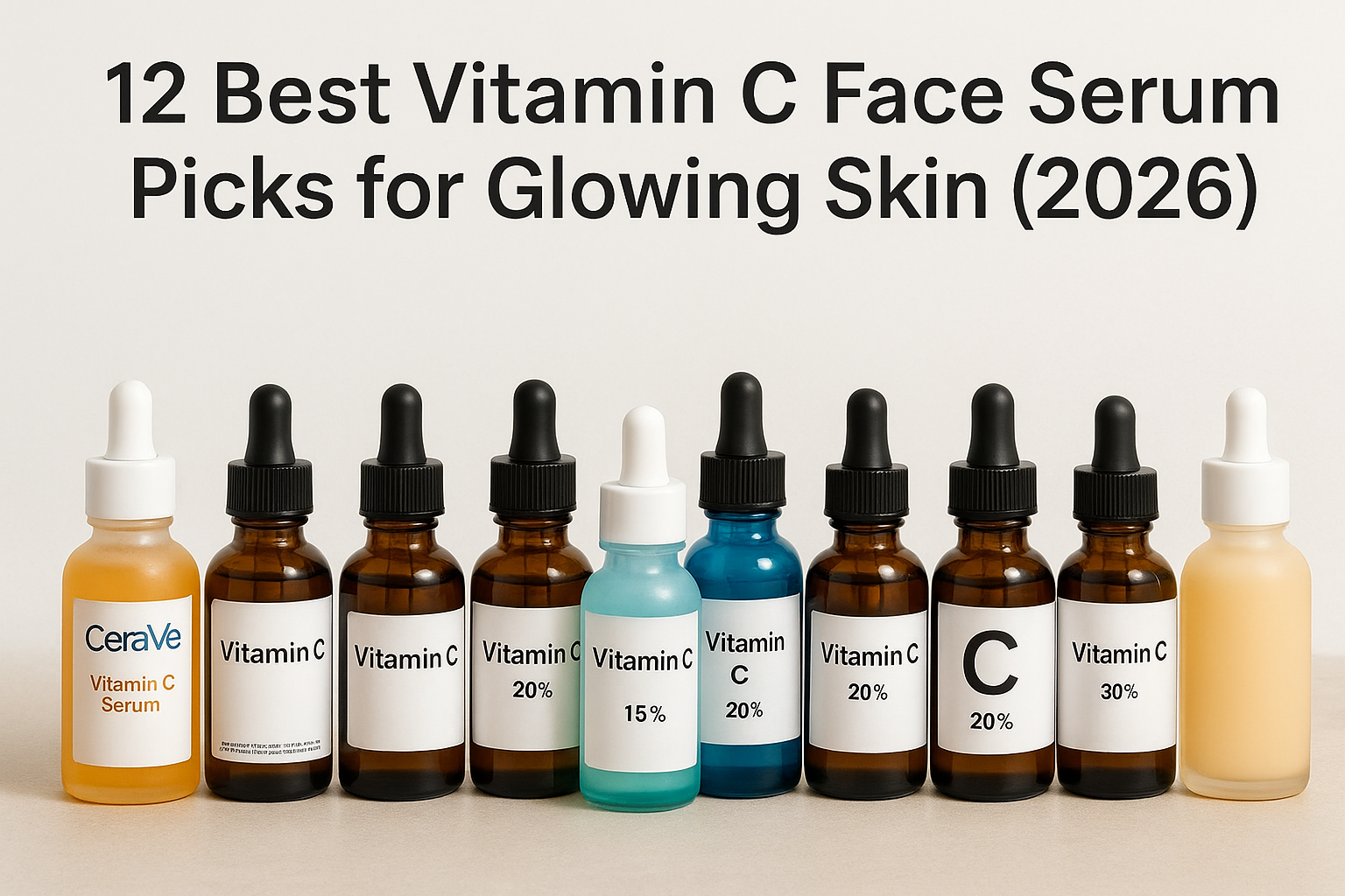 12 Best Vitamin C Face Serum Picks for Glowing Skin (2026)