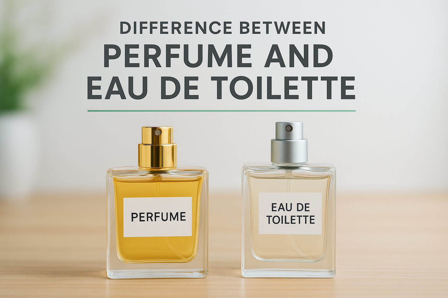 Difference Between Perfume and Eau de Toilette Explained