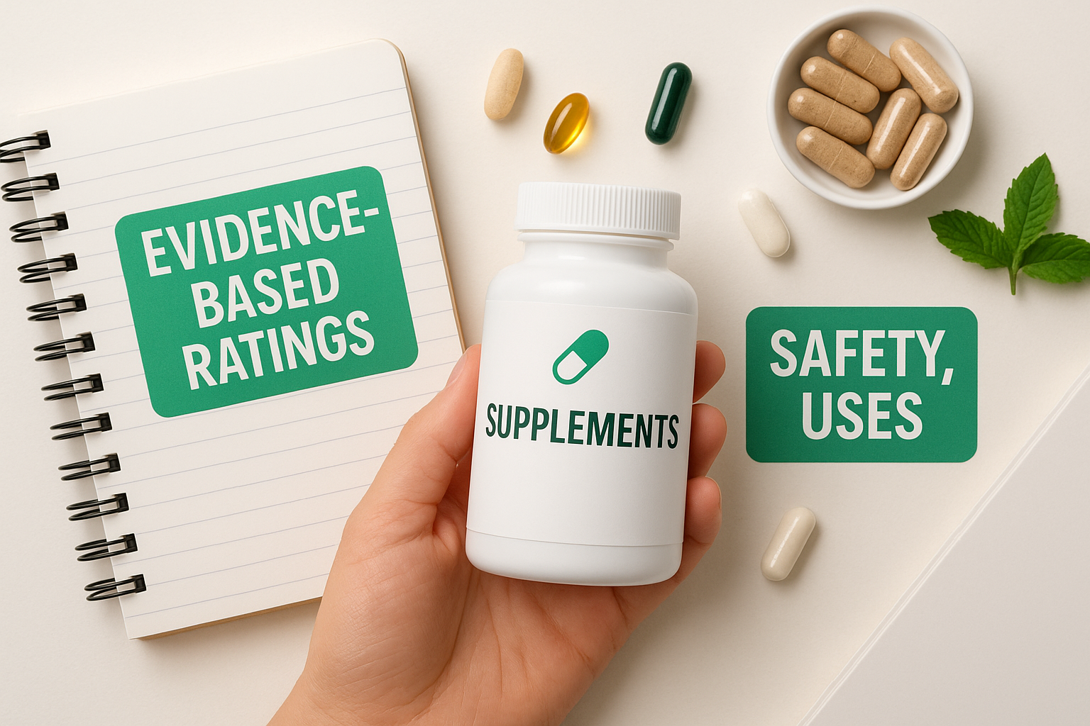 Examine Supplements: Evidence-Based Ratings, Safety, Uses