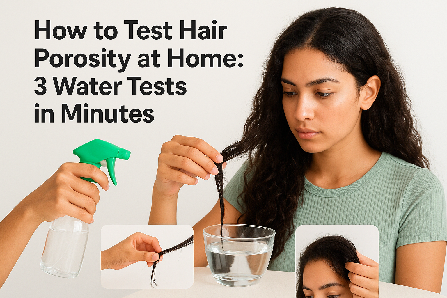 How to Test Hair Porosity at Home: 3 Water Tests in Minutes