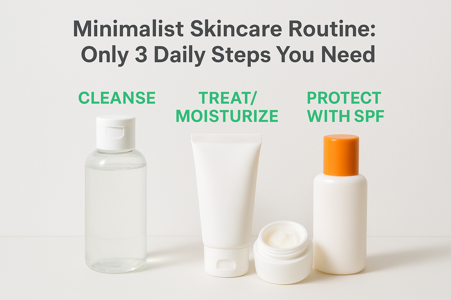 Minimalist Skincare Routine: Only 3 Daily Steps You Need ...