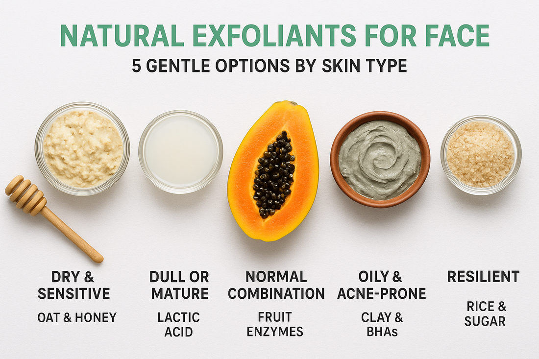 Natural Exfoliants for Face: 5 Gentle Options by Skin Type