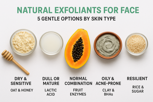 Natural Exfoliants for Face: 5 Gentle Options by Skin Type