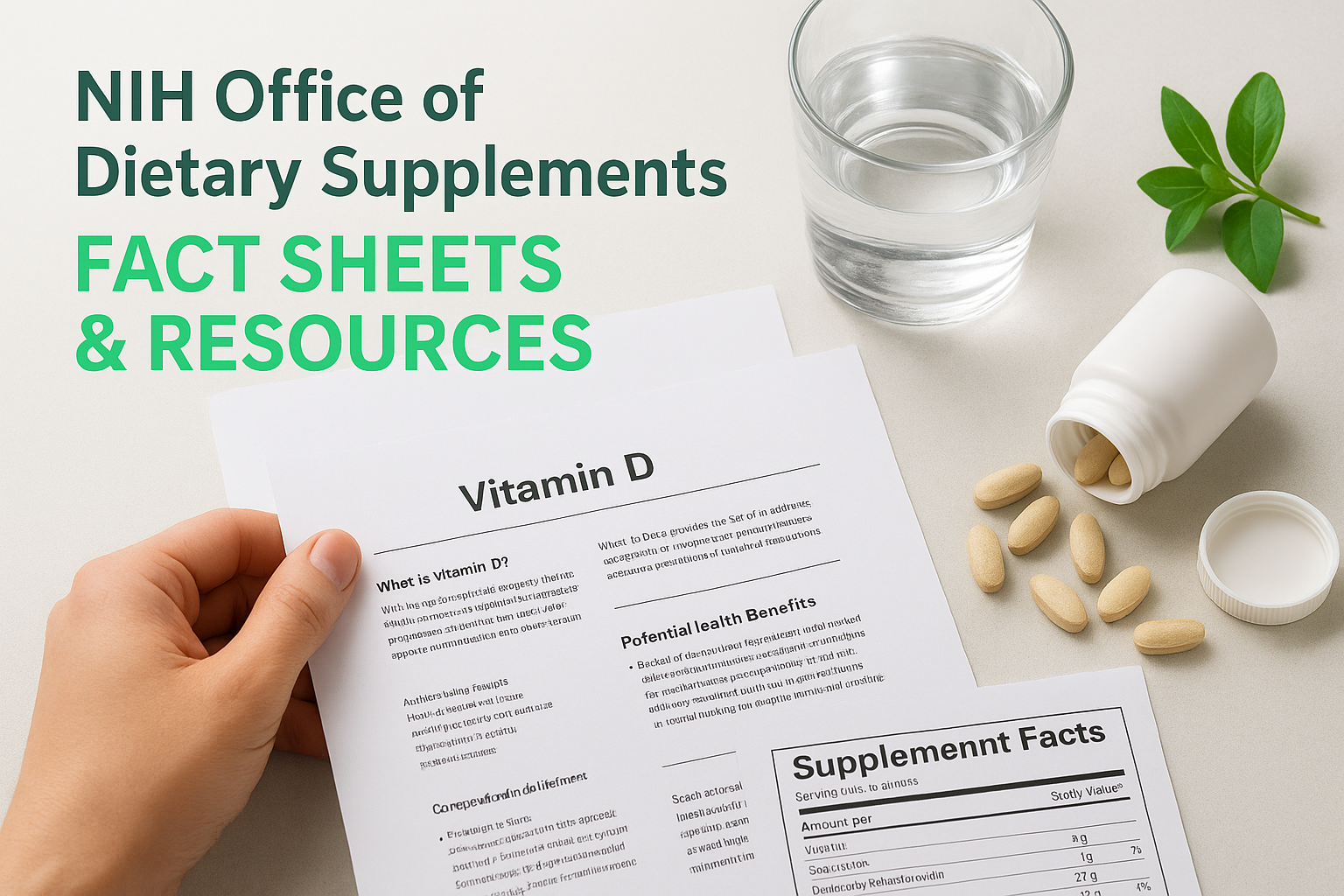 NIH Office of Dietary Supplements: Fact Sheets & Resources
