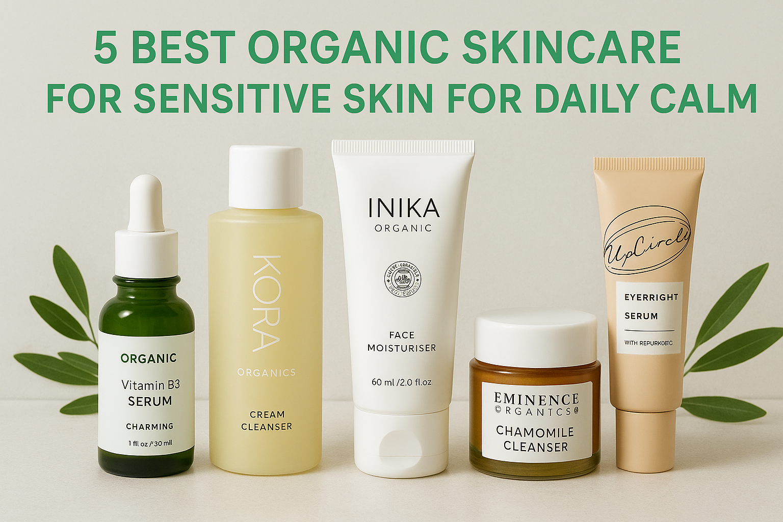 5 Best Organic Skincare For Sensitive Skin For Daily Calm